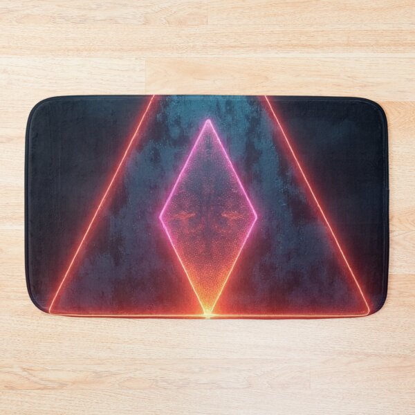 Item preview, Neon shapes on water under a dark sky designed and sold by Mianku | Für das Leben.
