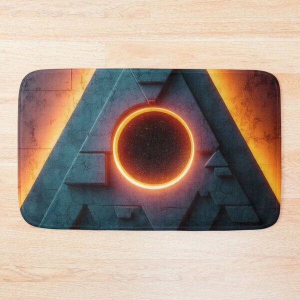 Item preview, Mystical portal: triangle, circle and neon light designed and sold by Mianku | Für das Leben.