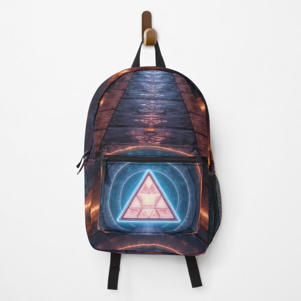Item preview, Neon tunnel leads to a glowing triangle designed and sold by Mianku | Für das Leben.