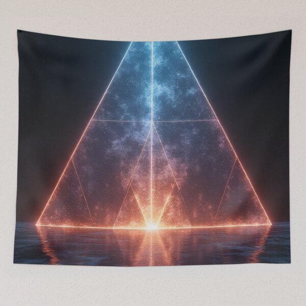 Item preview, Luminous pyramid reflected in water designed and sold by Mianku | Für das Leben.