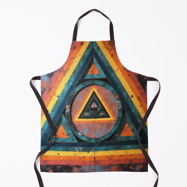 Item preview, Abstract triangles and circles in warm tones designed and sold by Mianku | Für das Leben.
