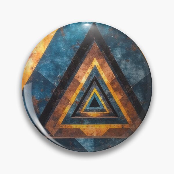 Item preview, Abstract triangular tunnel illusion with cosmic colors designed and sold by Mianku | Für das Leben.