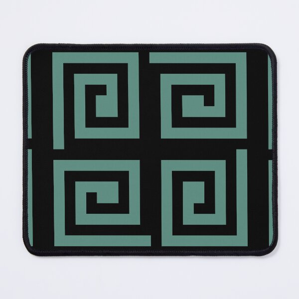 Item preview, Teal green geometric seamless repeating pattern designed and sold by SeamlessDsign.
