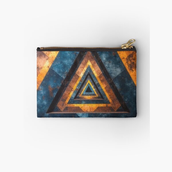 Item preview, Abstract triangular tunnel illusion with cosmic colors designed and sold by Mianku | Für das Leben.