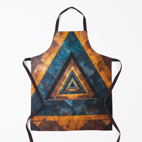 Item preview, Abstract triangular tunnel illusion with cosmic colors designed and sold by Mianku | Für das Leben.