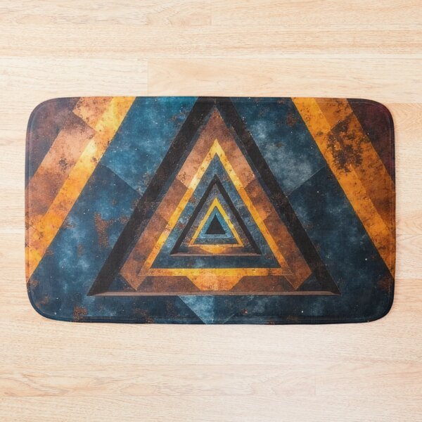 Item preview, Abstract triangular tunnel illusion with cosmic colors designed and sold by Mianku | Für das Leben.