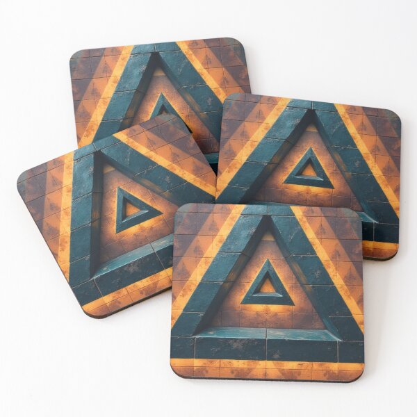 Item preview, Mystical Triforce glyph with a glowing edge designed and sold by Mianku | Für das Leben.