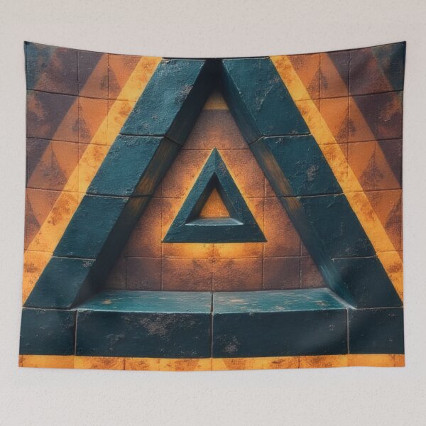 Item preview, Mystical Triforce glyph with a glowing edge designed and sold by Mianku | Für das Leben.