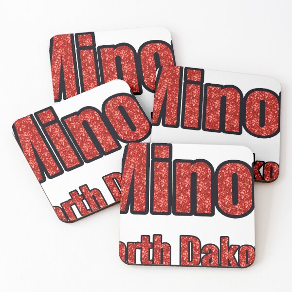 Item preview, Minot North Dakota City Name With Red Rhinestone designed and sold by TheIconSmith.
