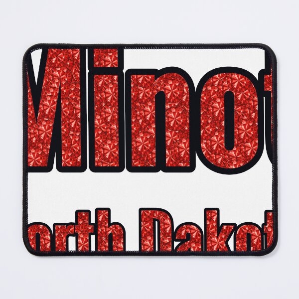 Item preview, Minot North Dakota City Name With Red Rhinestone designed and sold by TheIconSmith.