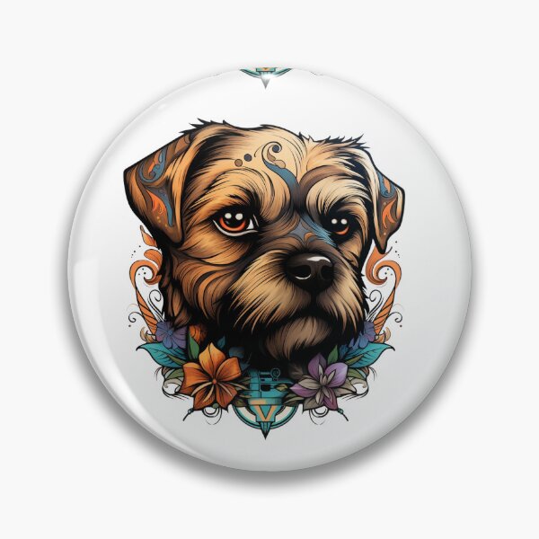 Item preview, Neo-traditional Border Terrier designed and sold by MendaciousMina.