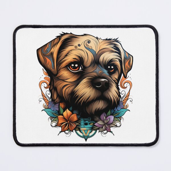 Item preview, Neo-traditional Border Terrier designed and sold by MendaciousMina.