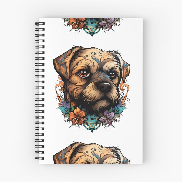 Item preview, Neo-traditional Border Terrier designed and sold by MendaciousMina.