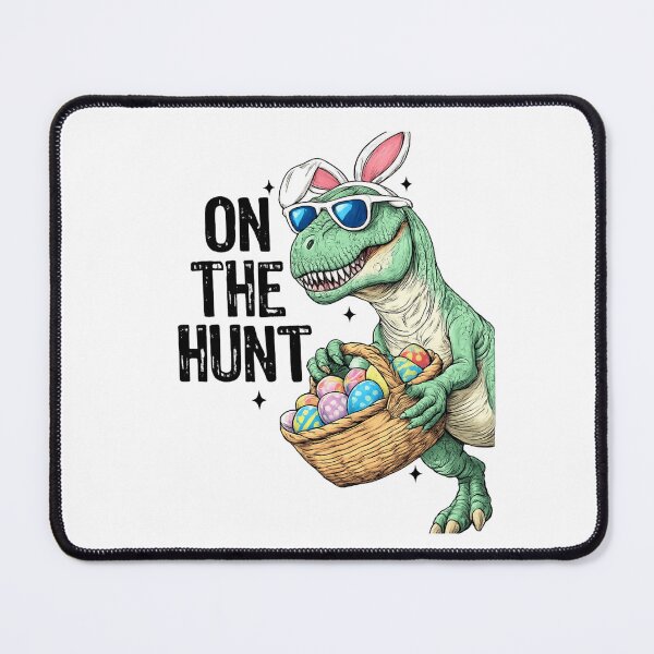Item preview, On The Hunt T-rex Happy Easter designed and sold by Thread&Fable.