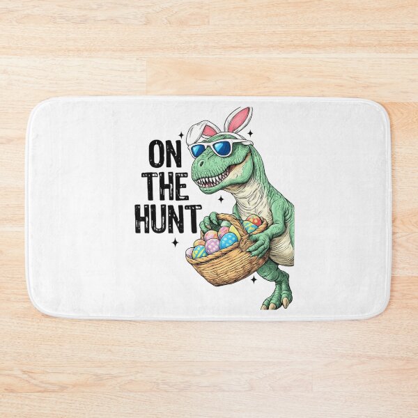Item preview, On The Hunt T-rex Happy Easter designed and sold by Thread&Fable.