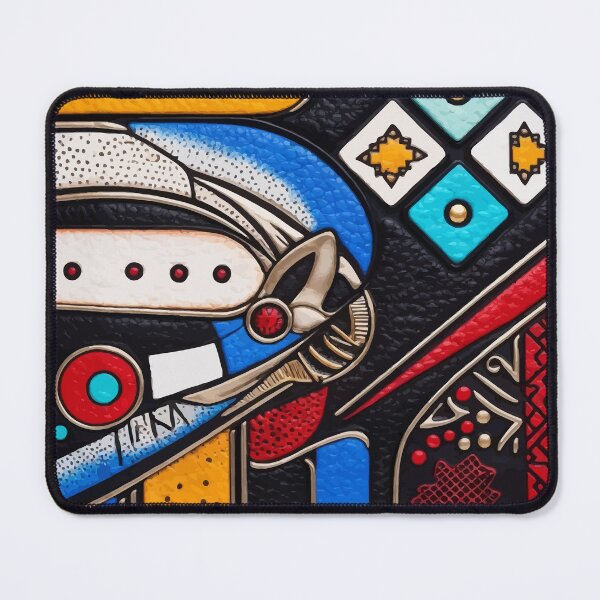 Item preview, Colorful Geometric Tribal Abstract Art designed and sold by RidaSalArt.