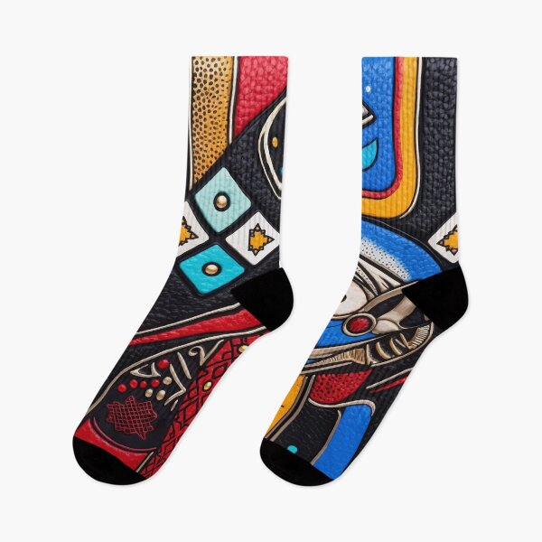 Item preview, Colorful Geometric Tribal Abstract Art designed and sold by RidaSalArt.