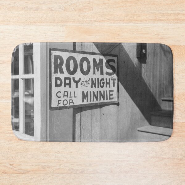 Item preview, Vintage Minnie's boarding rooms, Beale Street, Memphis, Tennessee black and white photographic art print designed and sold by Astrid Arkhangelsky.