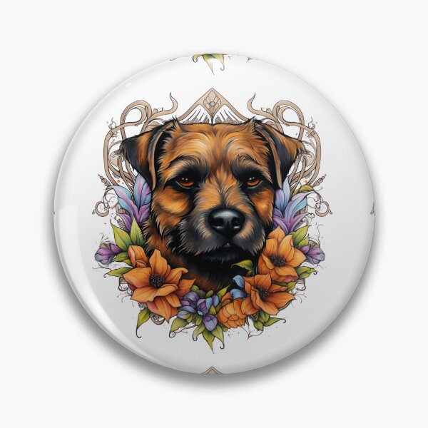 Item preview, Neo-traditional Border Terrier designed and sold by MendaciousMina.
