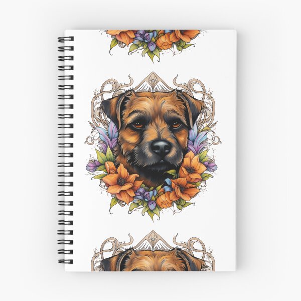 Item preview, Neo-traditional Border Terrier designed and sold by MendaciousMina.
