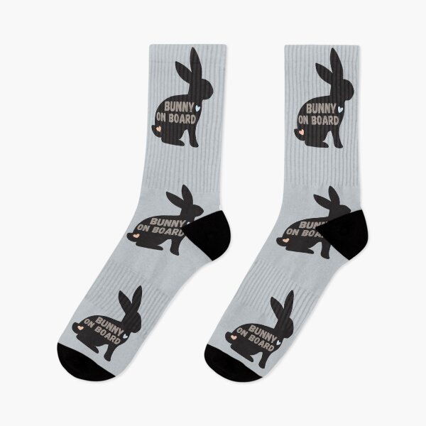 Item preview, Bunny On Board - cute rabbit car sticker design designed and sold by AnulaArt.