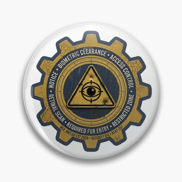 Item preview, Industrial Biometric Clearance Gear Decal designed and sold by octozap.