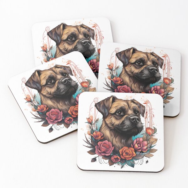 Item preview, Neo-traditional Border Terrier designed and sold by MendaciousMina.