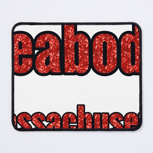 Item preview, Peabody Massachusetts City Name With Red Rhinestone designed and sold by TheIconSmith.