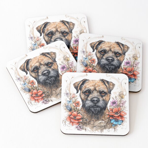 Item preview, Neo-traditional Border Terrier designed and sold by MendaciousMina.