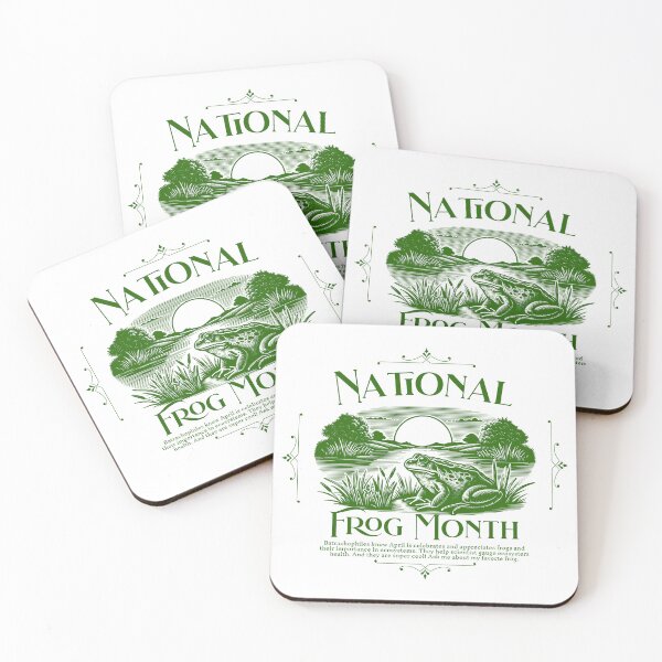 Item preview, National Frog Month designed and sold by HolidayBug.