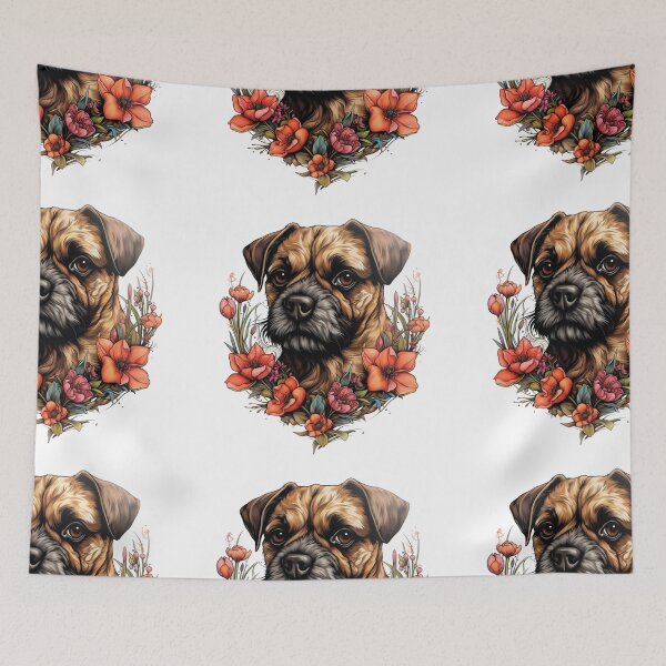 Item preview, Neo-traditional Border Terrier designed and sold by MendaciousMina.