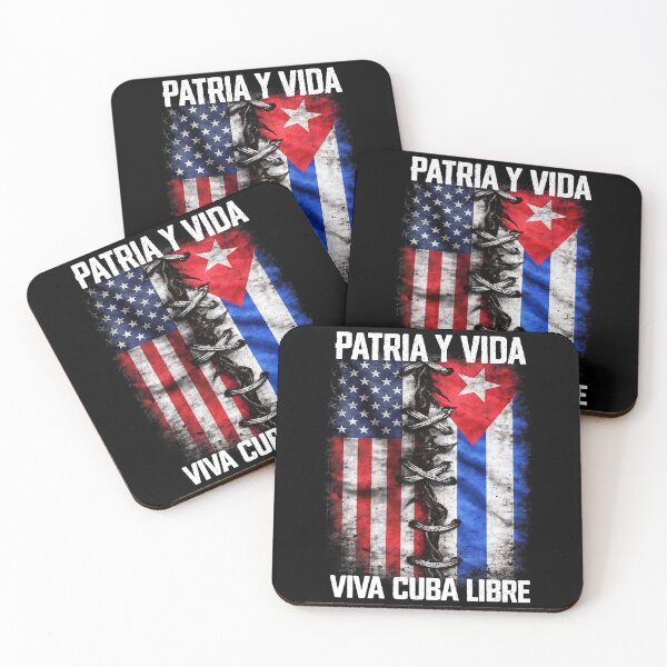 Item preview, Patria Y Vida Viva Cuba Libre Flag Design designed and sold by margamPagenberg.