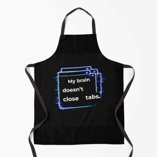 Item preview, Mind Signals Theme – My Brain Doesn’t Close Tabs Minimal Glitch Typography Design designed and sold by ArtivaNest.
