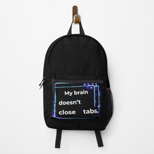 Item preview, Mind Signals Theme – My Brain Doesn’t Close Tabs Minimal Glitch Typography Design designed and sold by ArtivaNest.