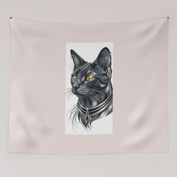 Item preview, Magic Guardian: Mystic Black Cat in Silver Armor designed and sold by HALYNA070824.