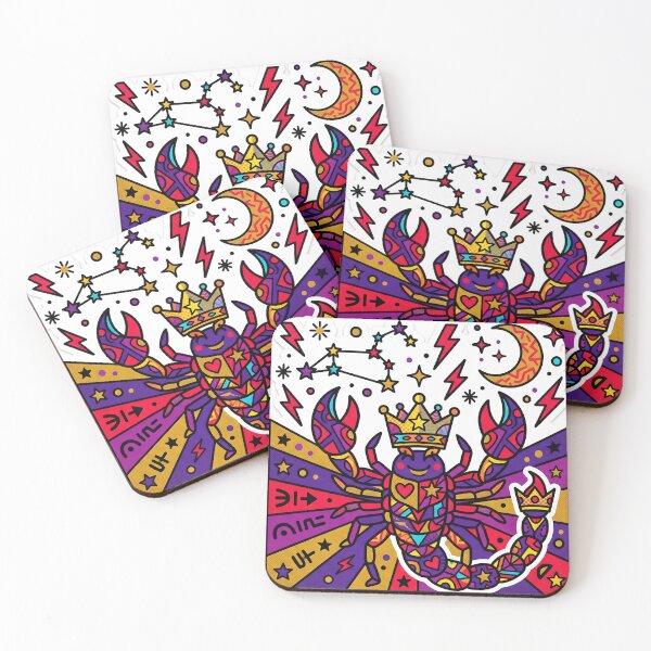 Item preview, Scorpio Pop Art Bold Zodiac Colorful Sticker designed and sold by Poppy Volt.