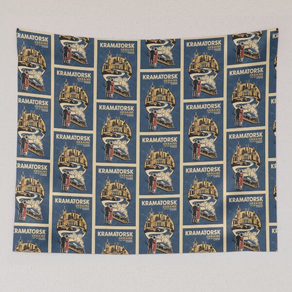 Item preview, Kramatorsk Ukraine Retro Vintage Travel Souvenir designed and sold by TravelersGems.