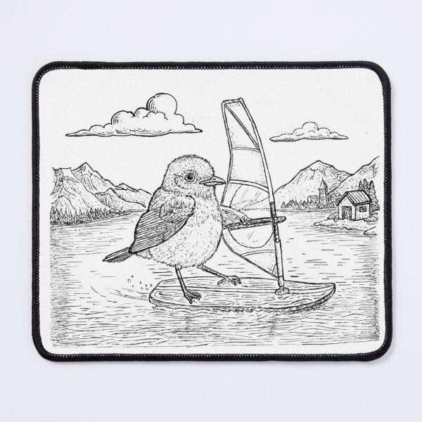 Item preview, Eastern Bluebird Windsurfing on Lake George designed and sold by wbhny.