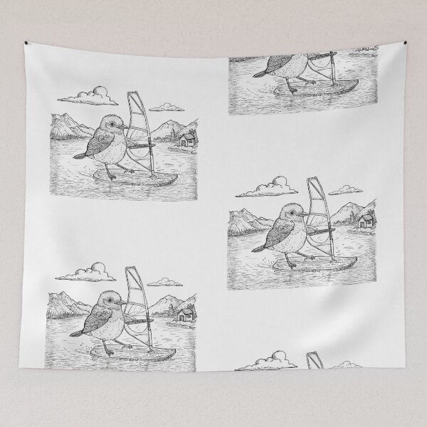 Item preview, Eastern Bluebird Windsurfing on Lake George designed and sold by wbhny.