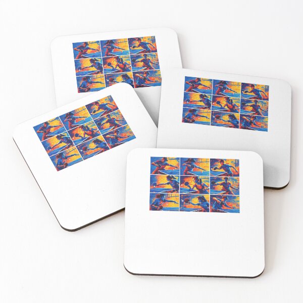 Item preview, Retro Pop Art Table Tennis T-Shirt - Multi-Shot Ping Pong Action Sport Gift designed and sold by OhMyPingCo.
