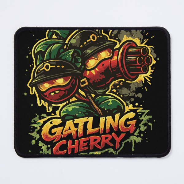 Item preview, Gatling Cherry Cartoon Gun Character designed and sold by Poor Slogan.