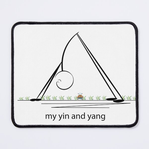Item preview, My Yin and Yang – Minimalist Nature Triangle designed and sold by Herzbaumatelier.