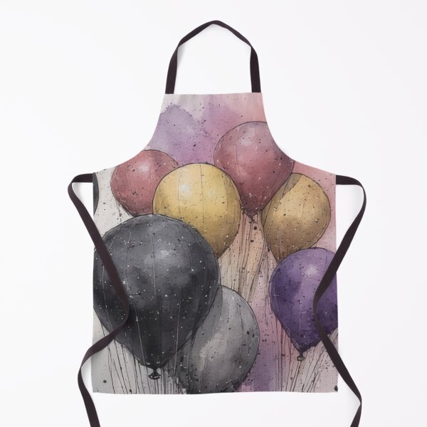Item preview, Floating balloons in a watercolor sky designed and sold by Mianku | Für das Leben.