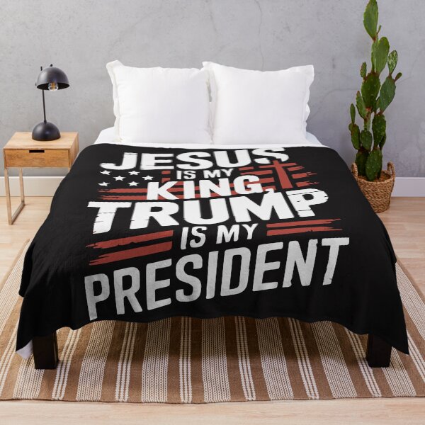 Item preview, Jesus is My King Trump is President designed and sold by Mavazi.