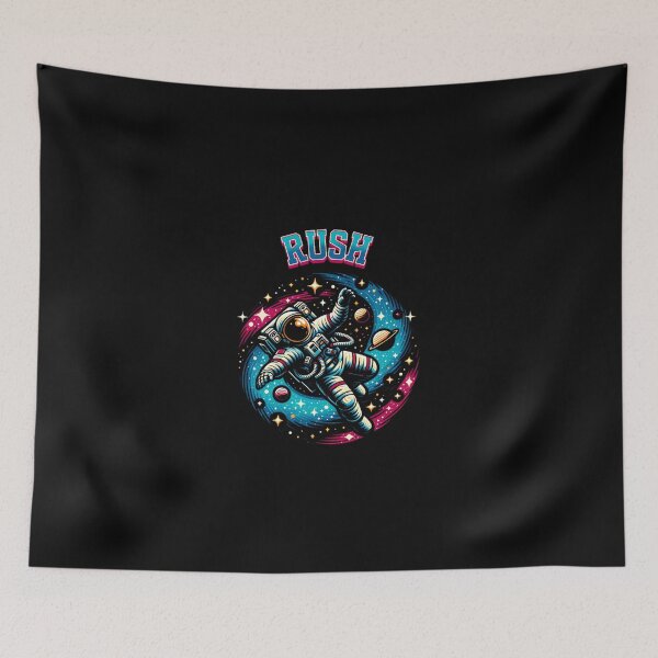 Item preview, Rush Astronaut Space Design Retro Cosmic Galaxy Art designed and sold by KhayalSaezo.