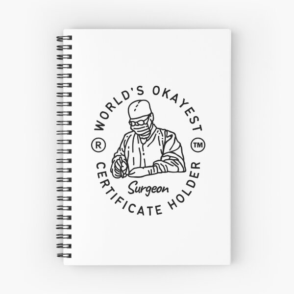 Item preview, World's okayest surgeon certificate holder designed and sold by Peerless-Prime.