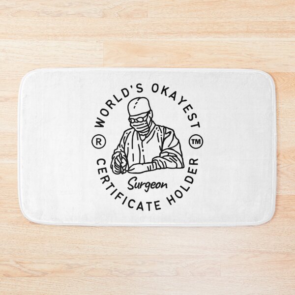 Item preview, World's okayest surgeon certificate holder designed and sold by Peerless-Prime.