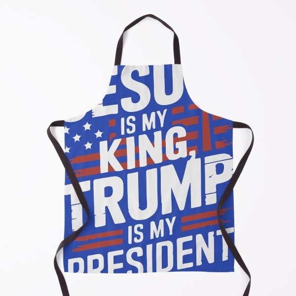 Item preview, Jesus is My King Trump is President Blue designed and sold by Mavazi.