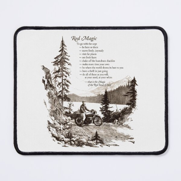 Item preview, Vintage Indian Motorcycle Alaska Adventure - 1920s Antique Moto Art designed and sold by EdGraphy.