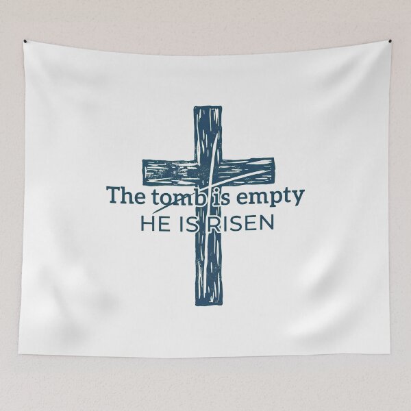Item preview, He Is Risen T-Shirt, The Tomb Is Empty Jesus Resurrection Shirt, Grunge Christian Easter Tee, Religious Faith Graphic Top designed and sold by Dmo3HarkoArt.